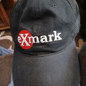 Exmark Black Cap with Red Logo